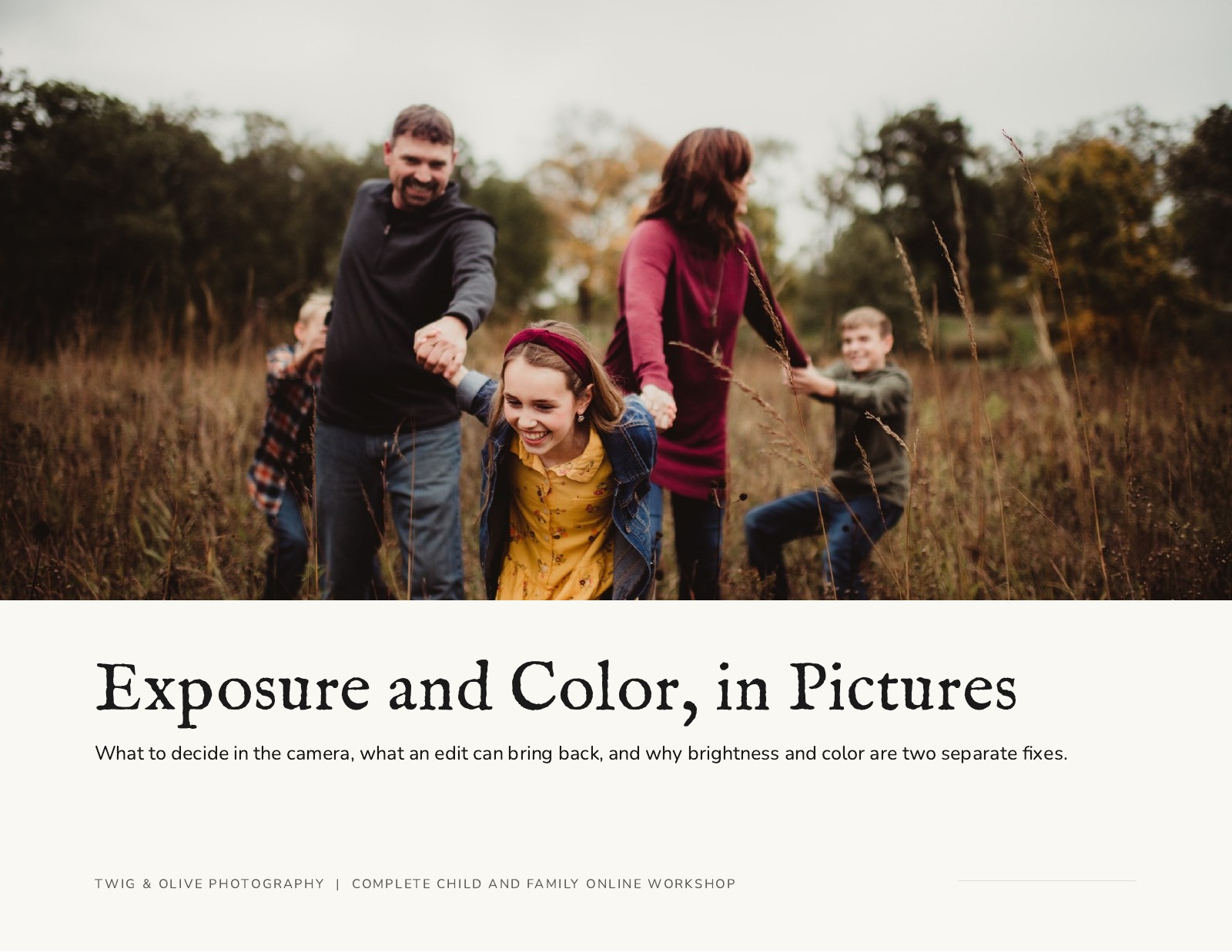 Exposure and Color guide cover