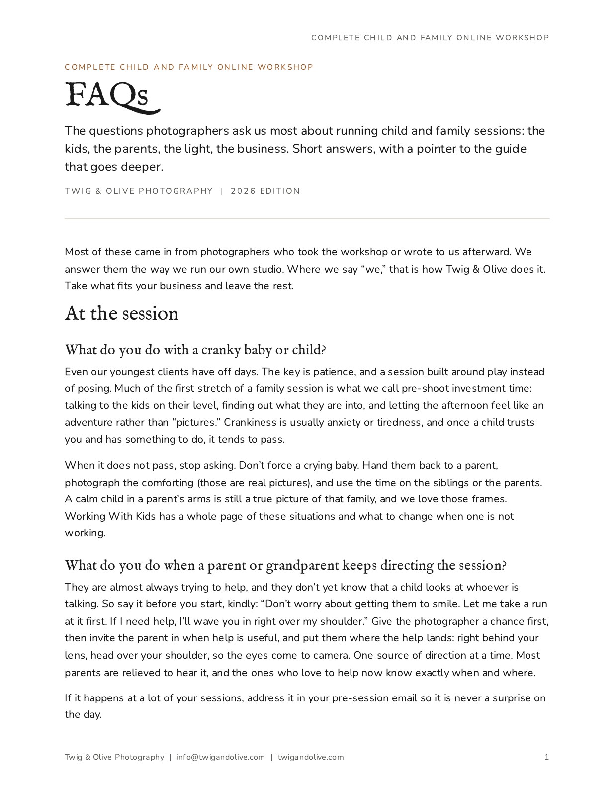 FAQs cover