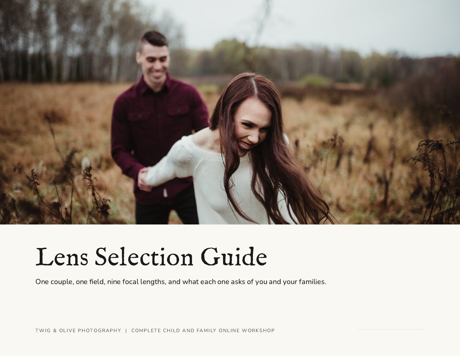Lens Selection Guide cover
