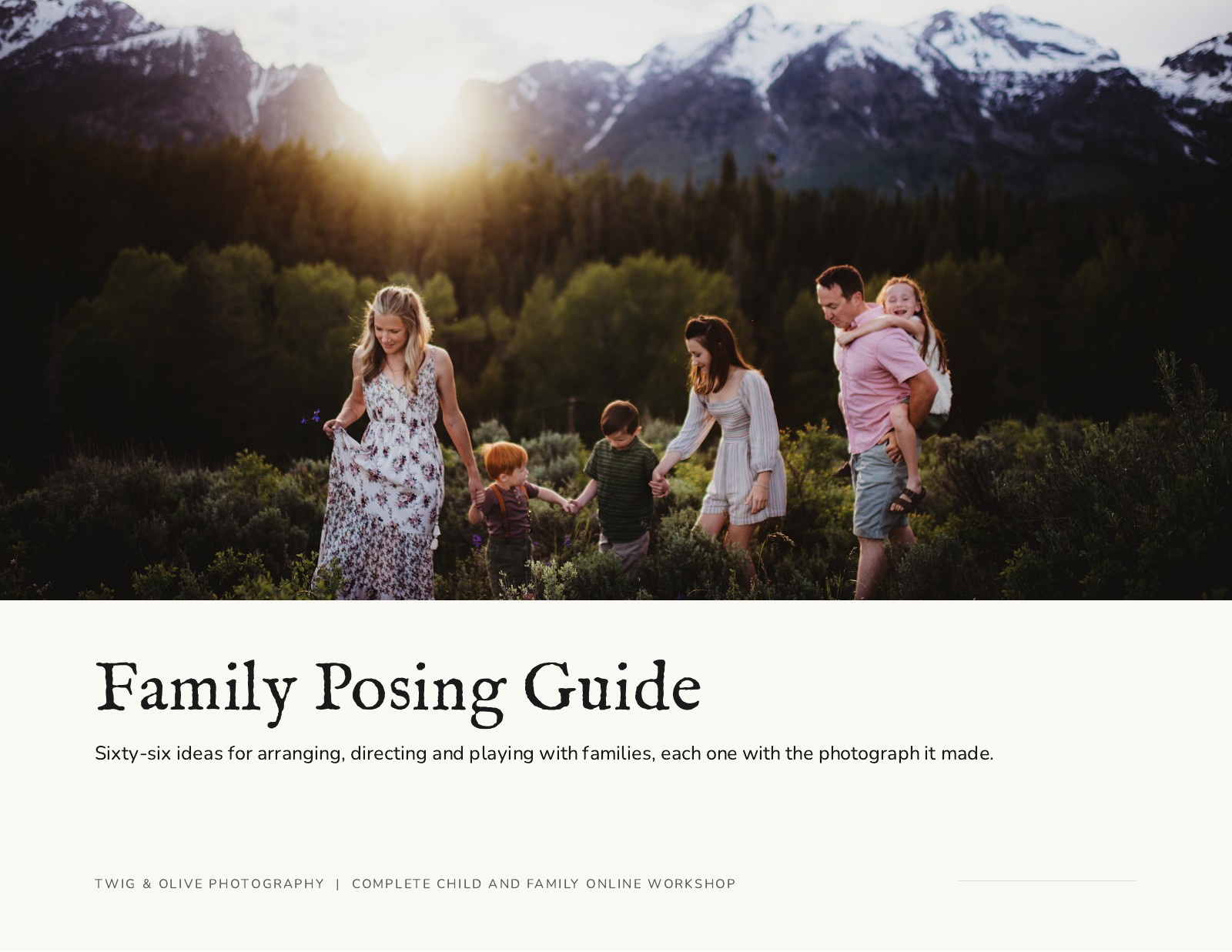 Family Posing Guide cover