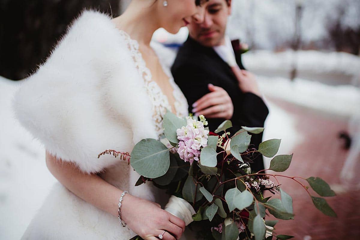Close Up Wedding Bouquet