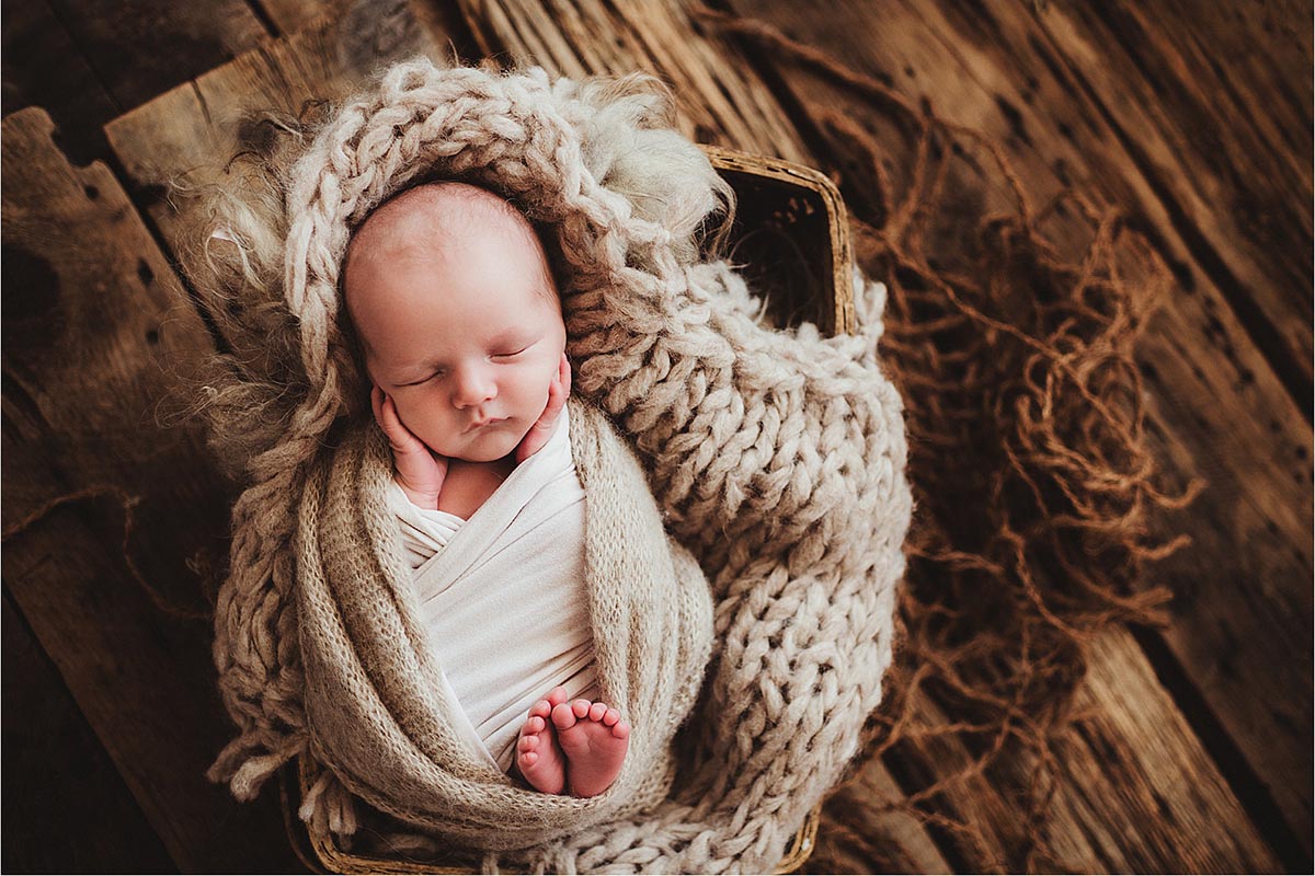 Newborn Boy in Wrap