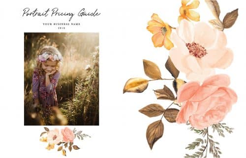 floral photography branding watercolor