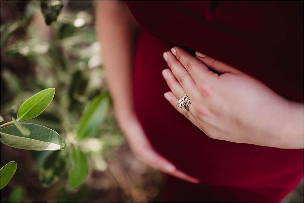 Nature Maternity Session Baby Bump
