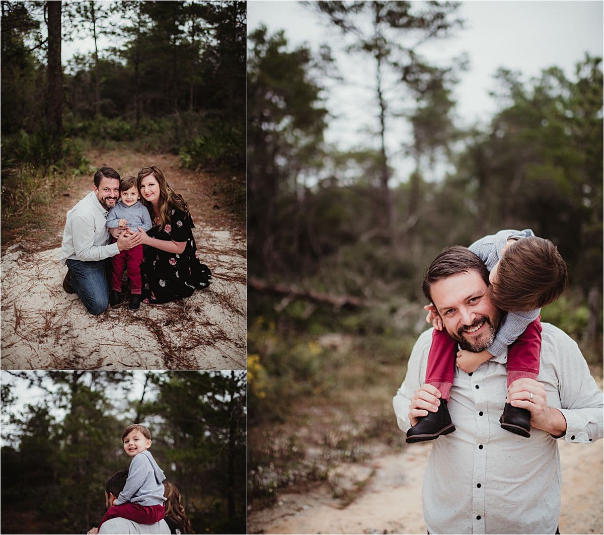 Outdoor Family Wilderness Session in Woods