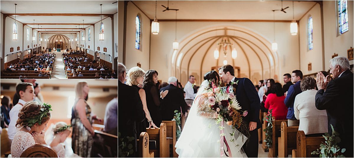 Couple's Church Wedding Ceremony