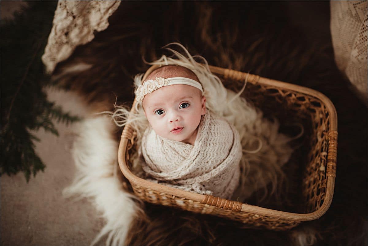 Baby Girl in Basket