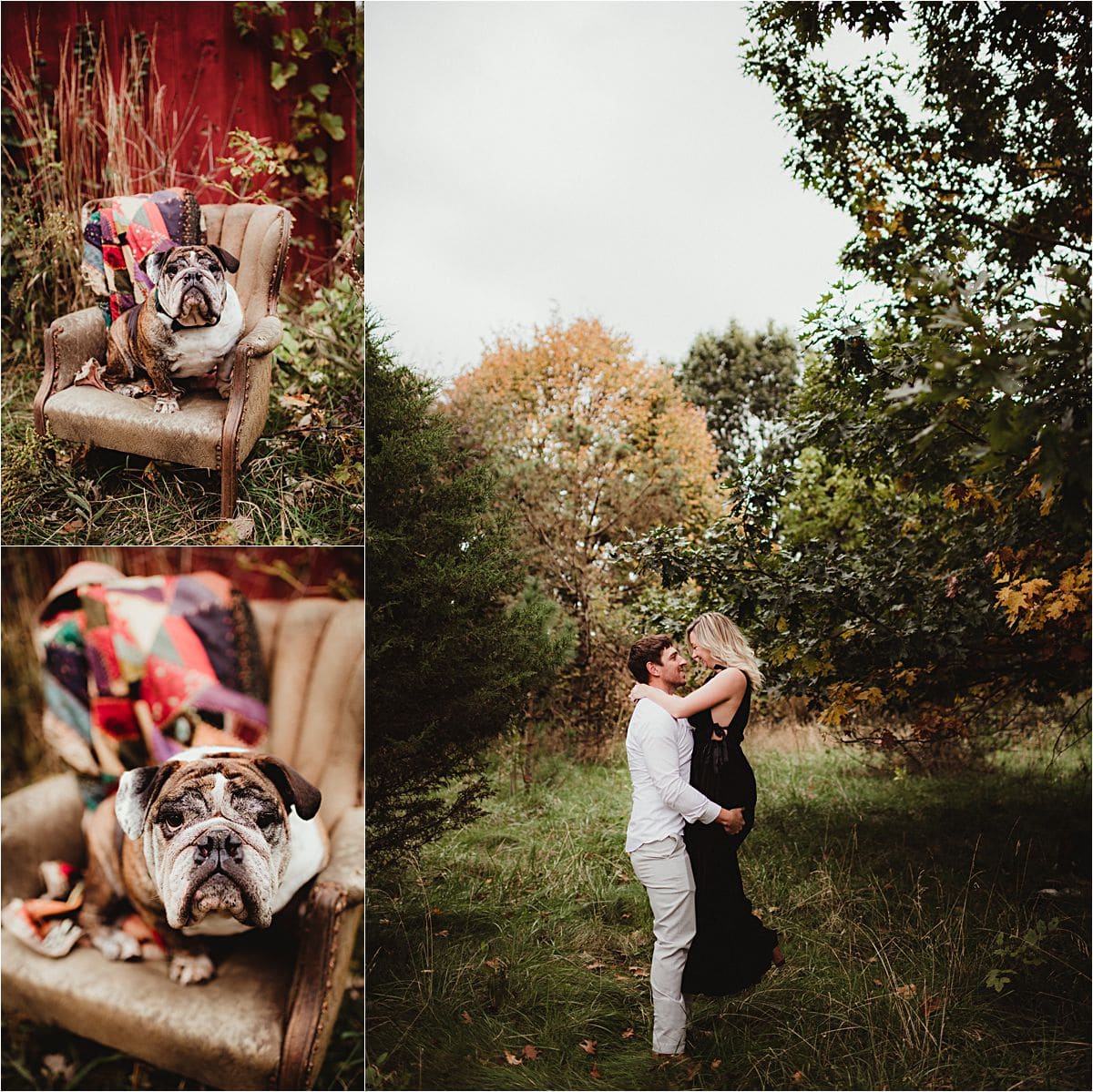 Outdoor Engagement Session with Dog