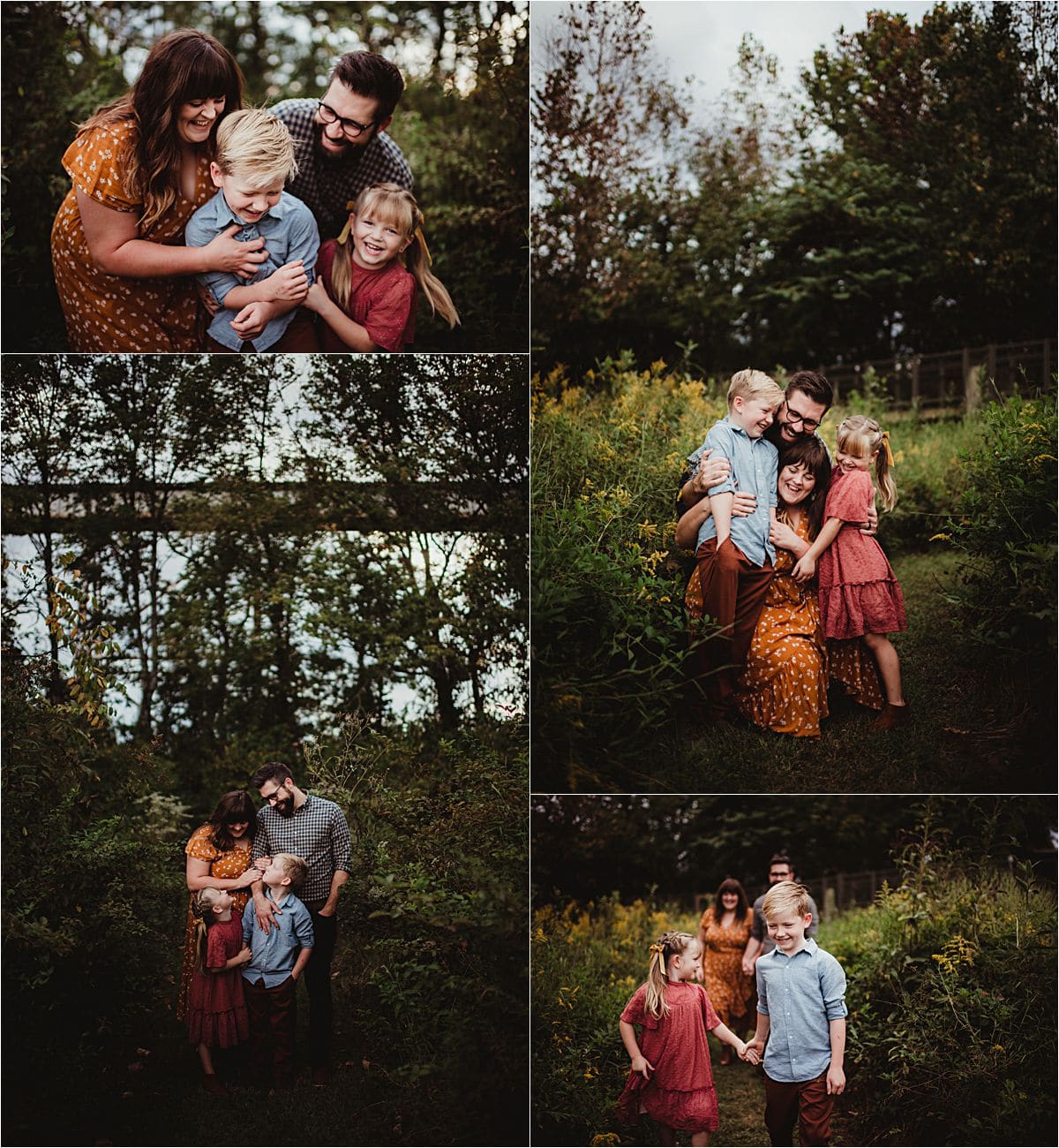 Sunset Family Session Snuggling