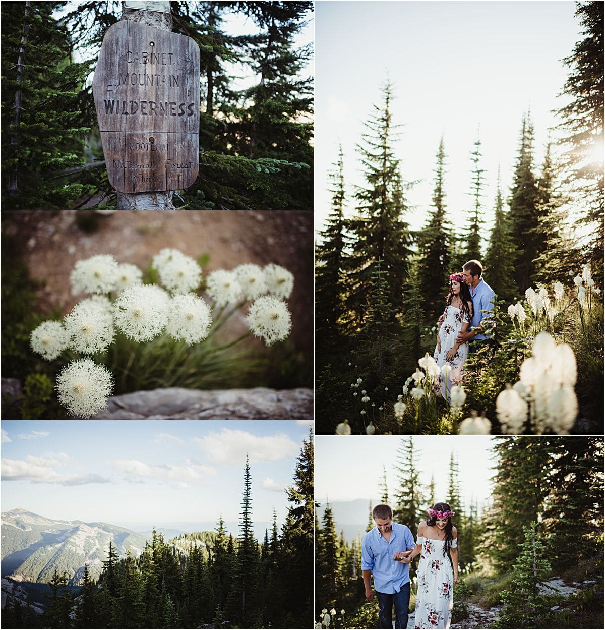 Snowy Mountain Engagement Session 