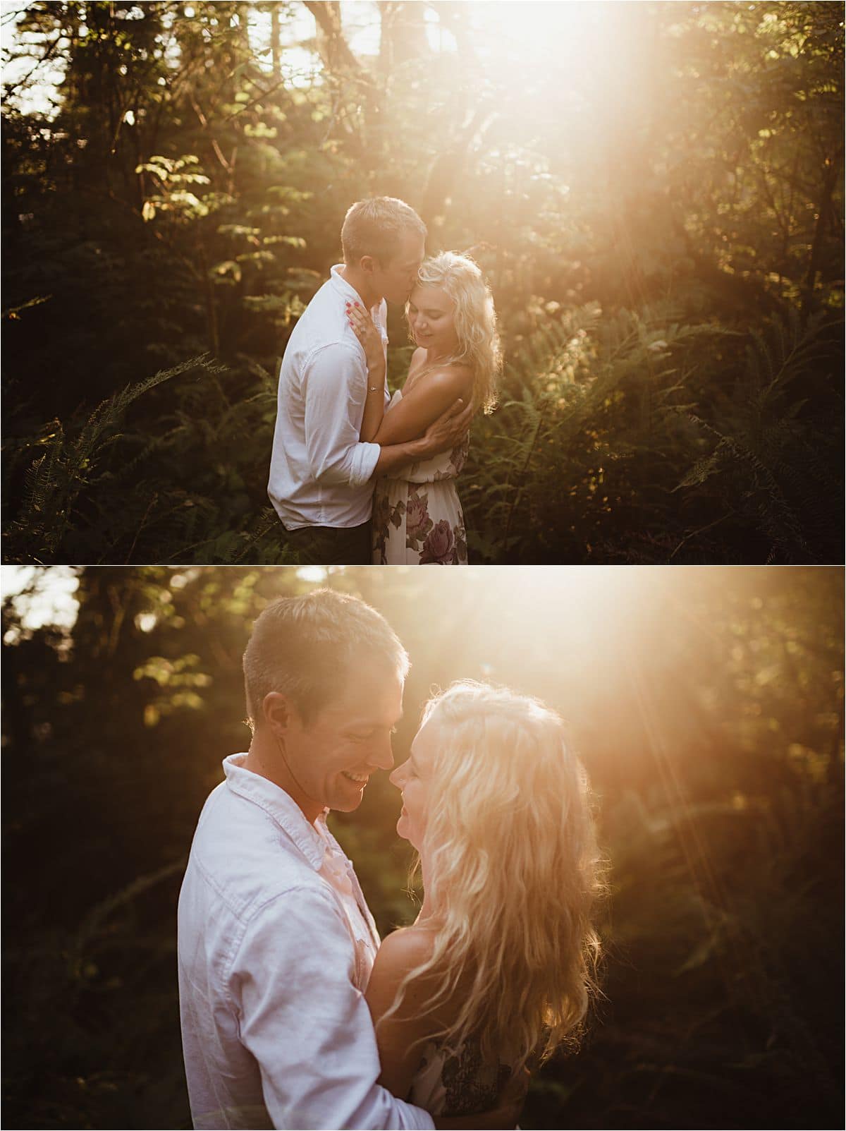 Sunset Forest Family Session Couple