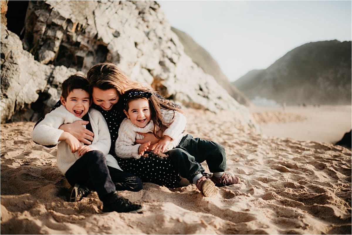 Sandy Cove Family Session Mama and Kids