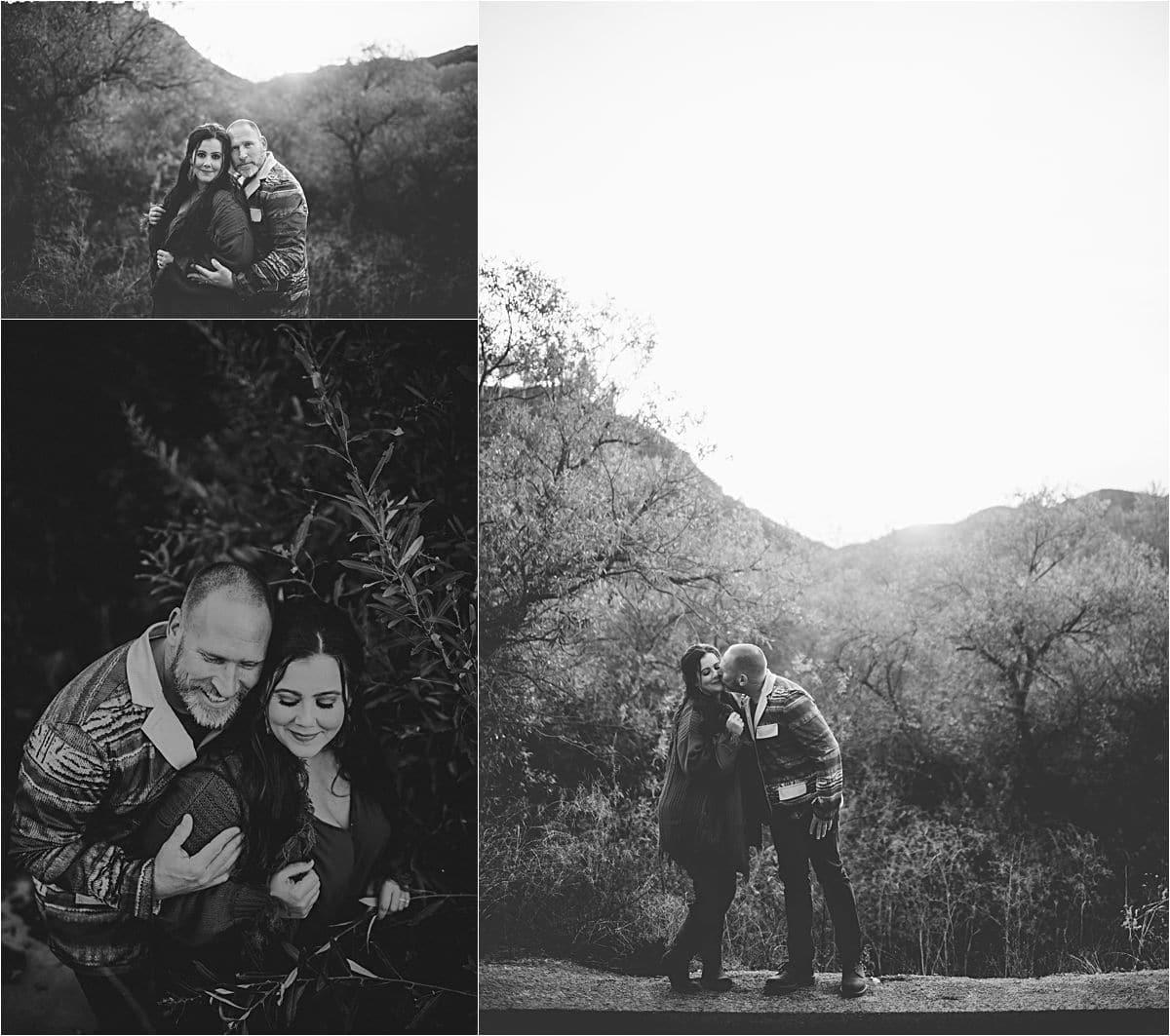 Black and White Images of Couple