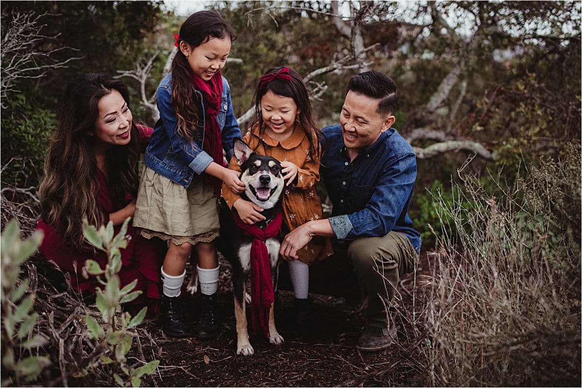 Family with Dog