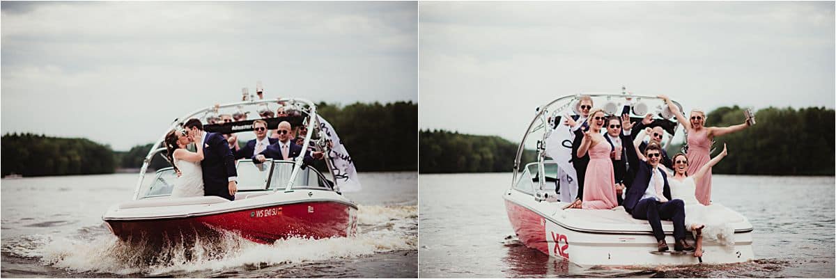Wedding Party on Boat
