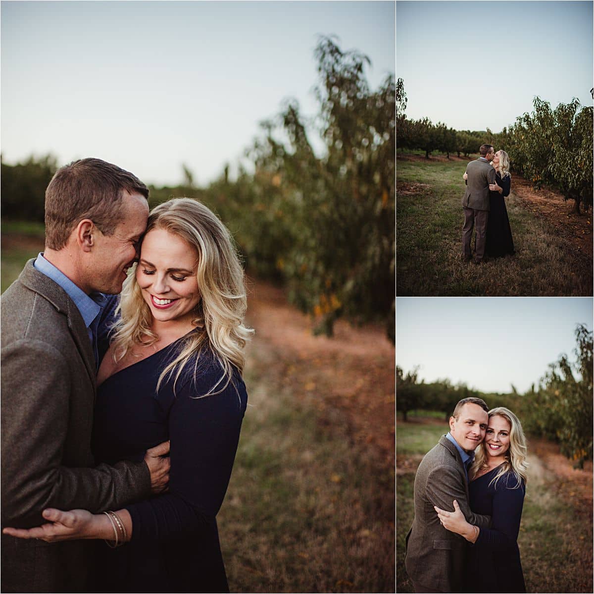 Late Fall Family Session Couple Hugging 