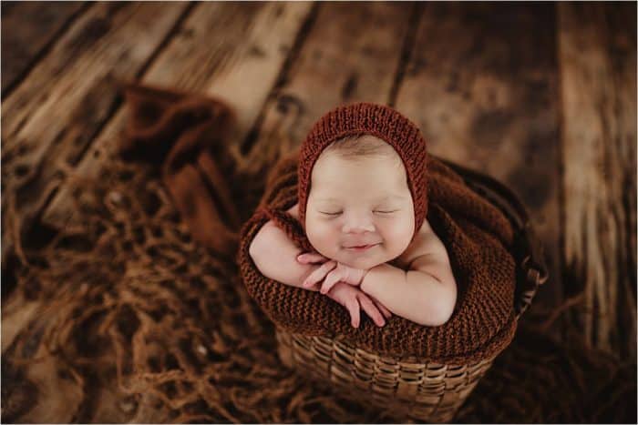 Newborn Smiling in Sleep