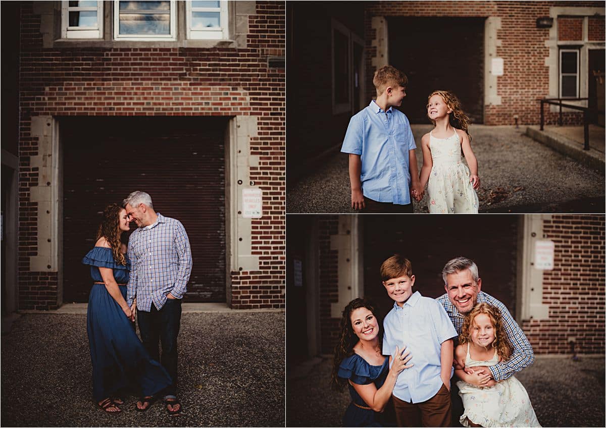 Campus Family Session Family by Brick House