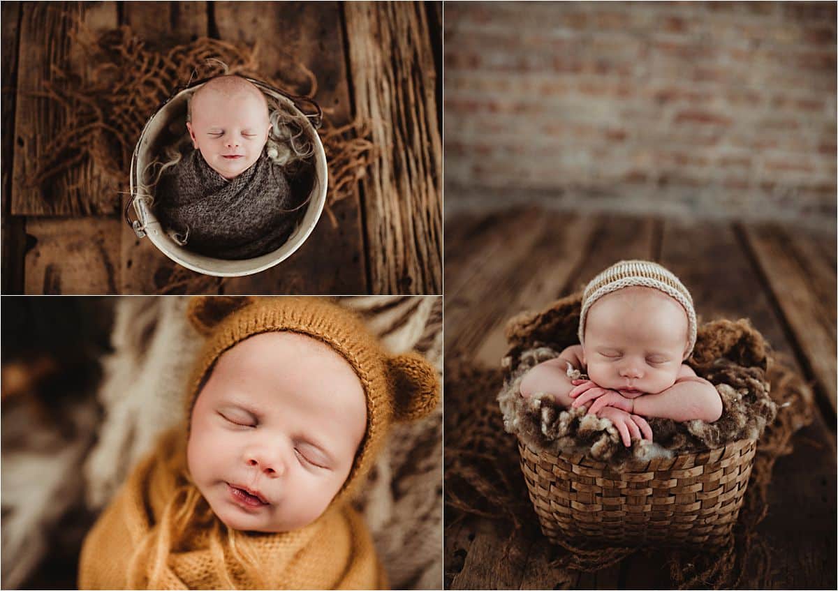 Collage Newborn in Wraps