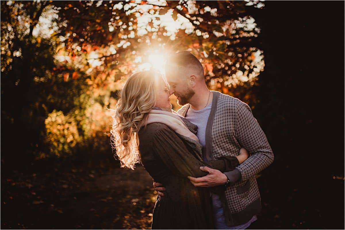 Couple Hugging at Sunset