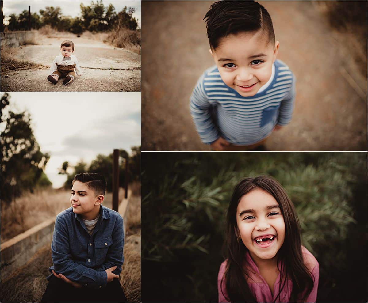 Portraits of Four Kids