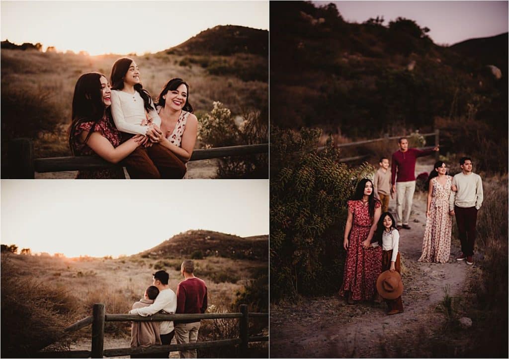California Family Session Family at Sunset
