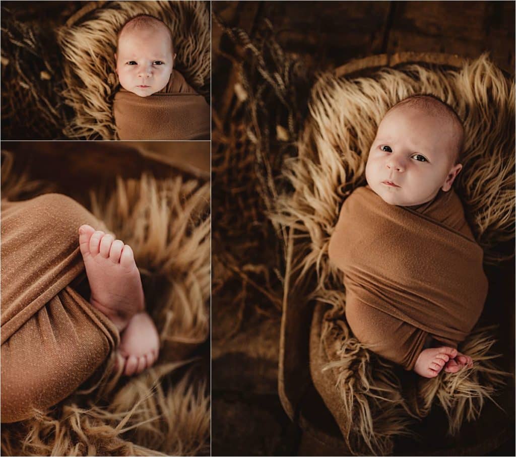 Studio Newborn Photography Collage Newborn Details 