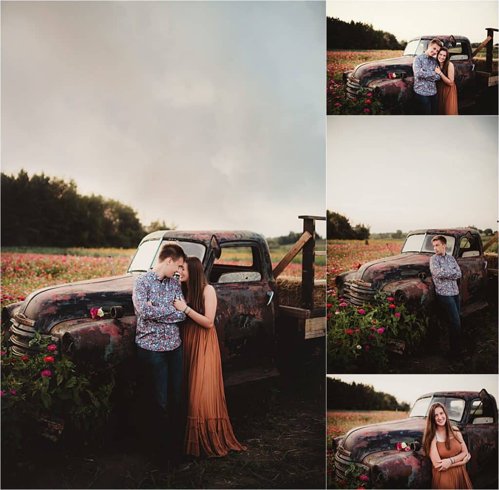 Couple with Vintage Truck