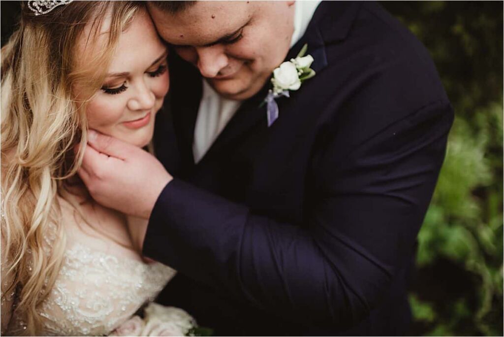 Close Up Bride Groom 