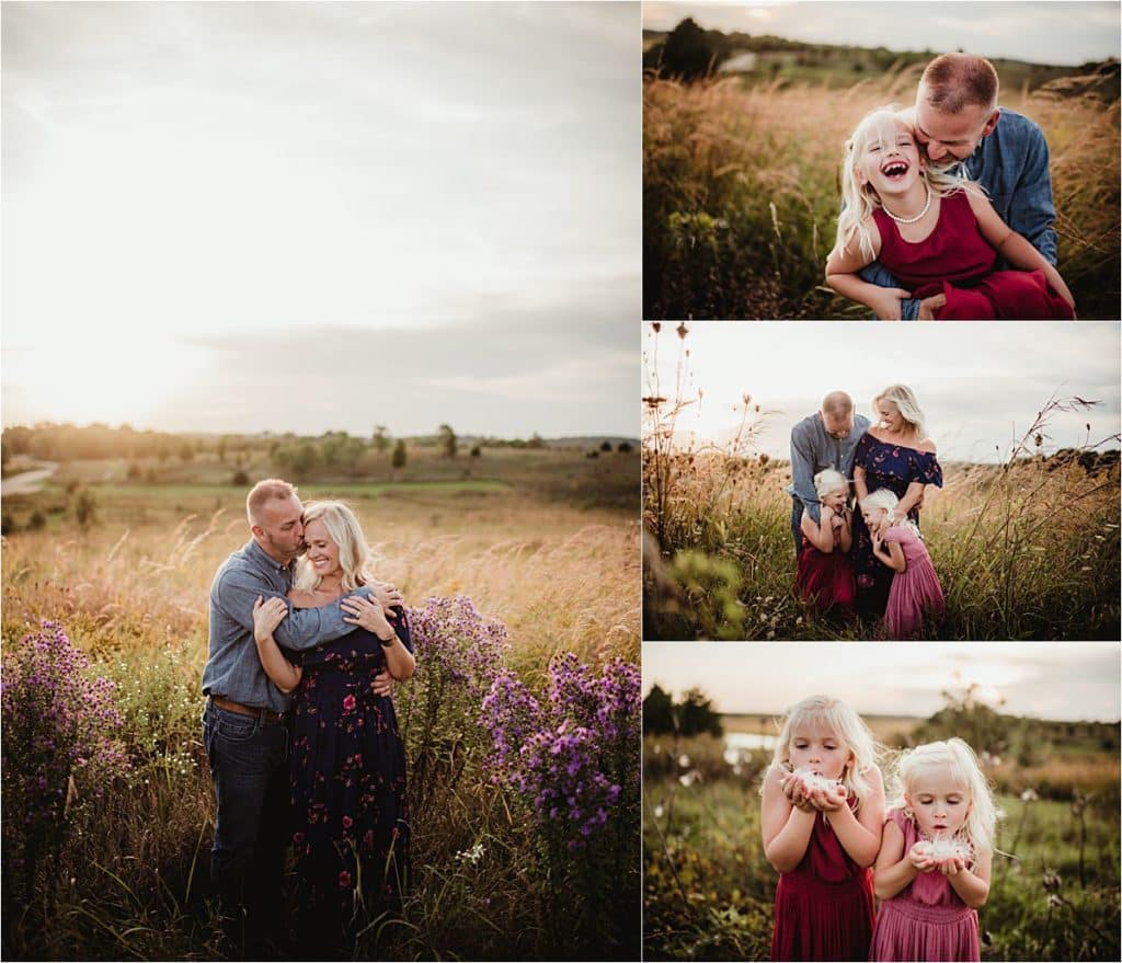 Collage Family in Field