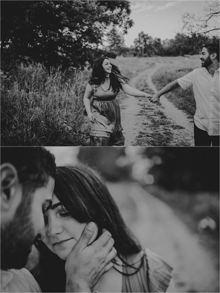 Black White Images of Couple 
