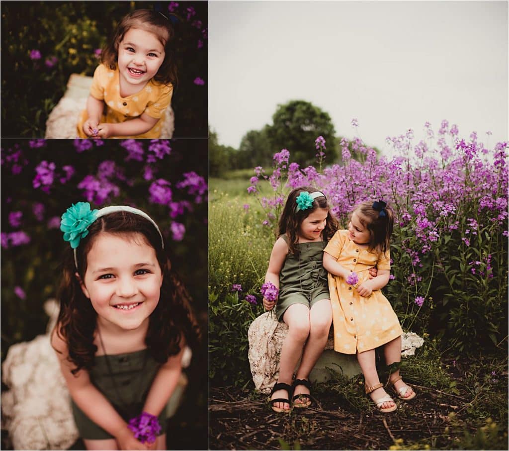 Collage Sisters by Flowers