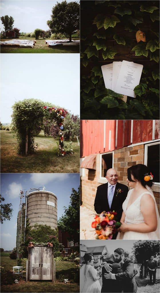 Romantic Summer Barn Wedding Ceremony Details 