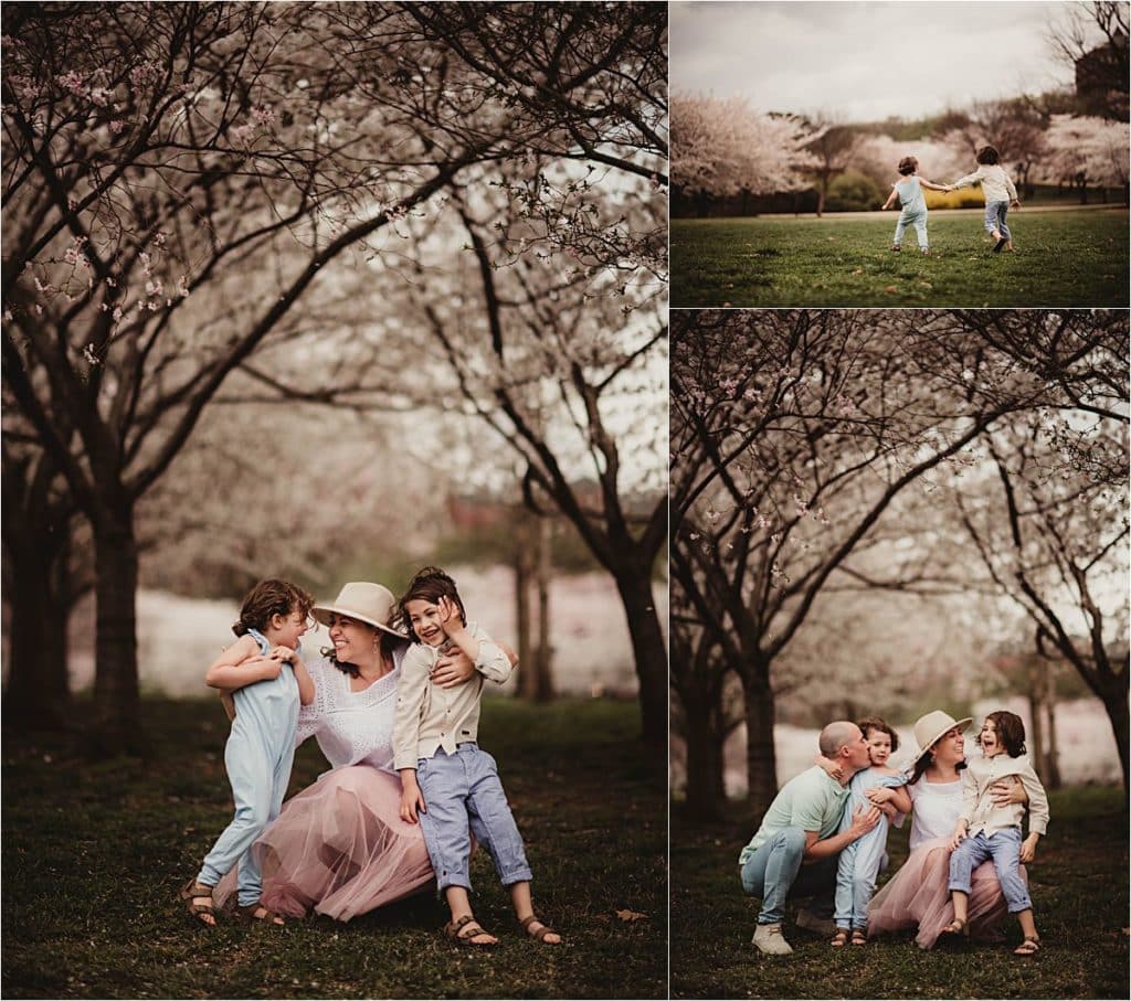 Cherry Blossoms Family Session 