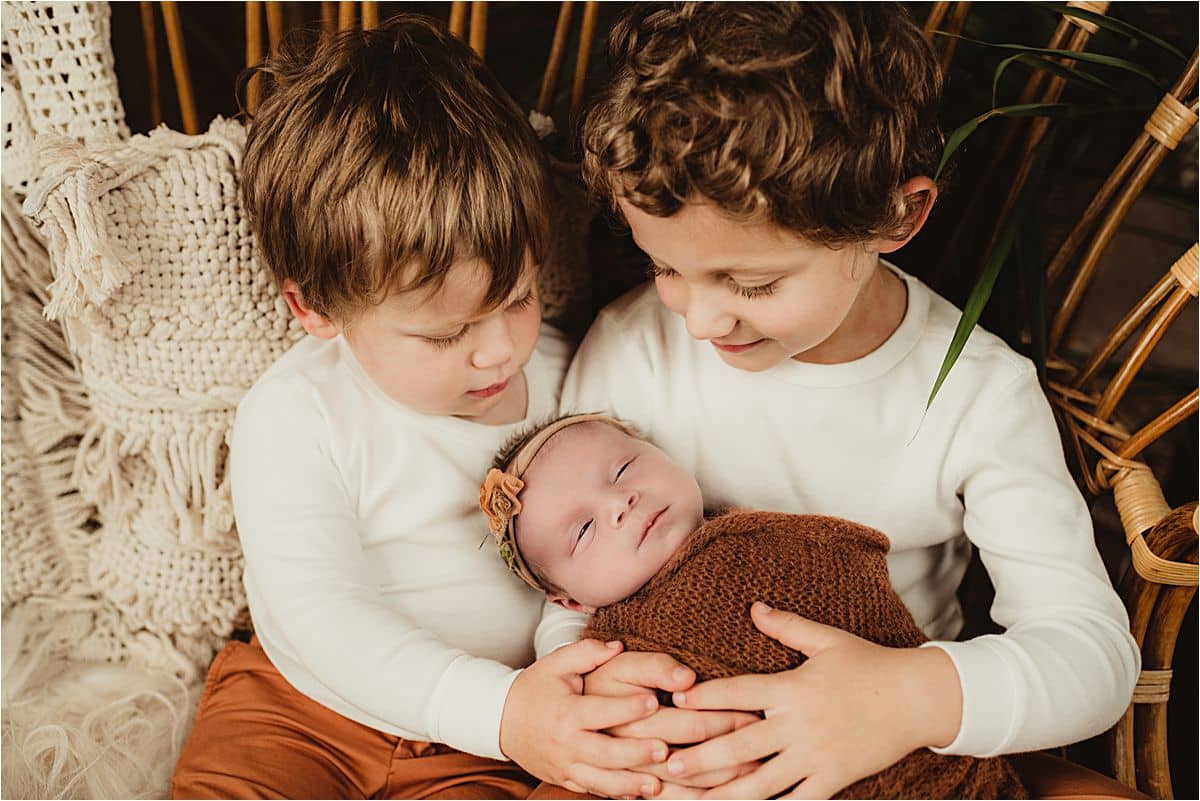 Brothers with Newborn