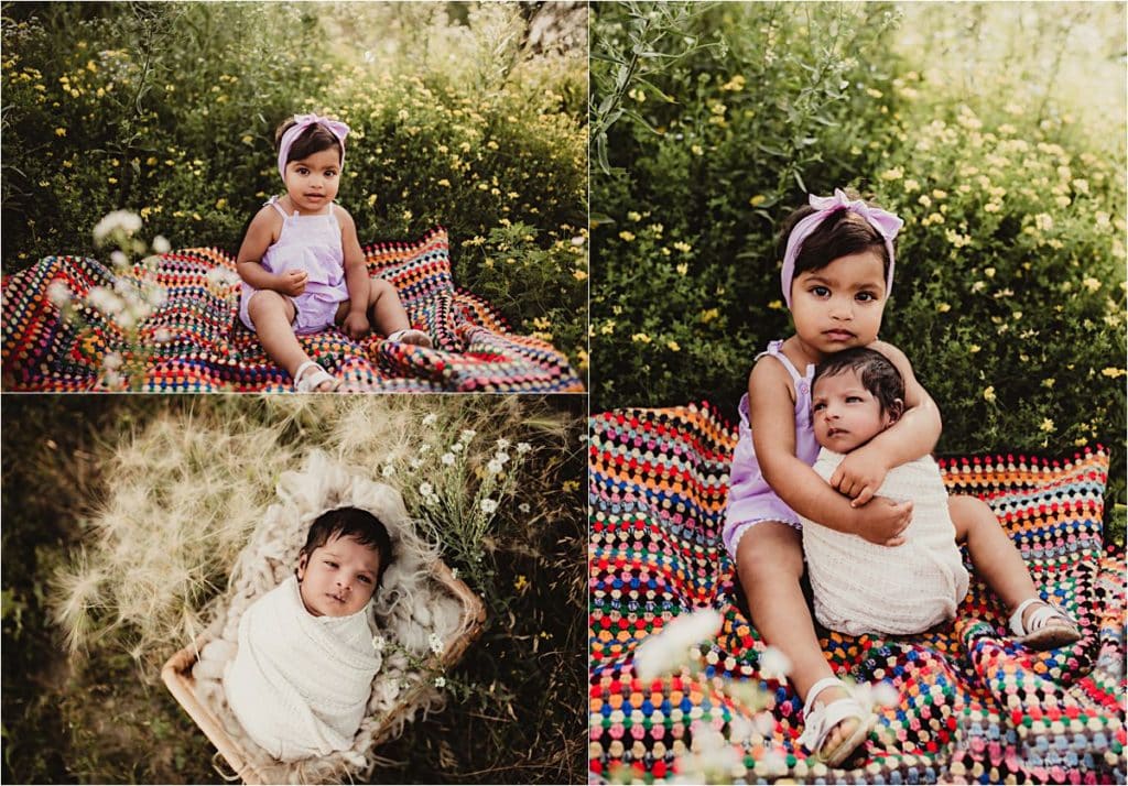 Outdoor Newborn and Family Session 