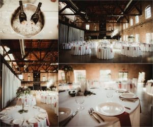 Romantic Industrial Summer Wedding Reception Details
