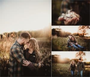 Collage Couple in Field 