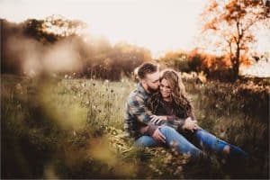 Sunset Fall Engagement Session 
