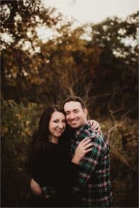 October Engagement Session Couple