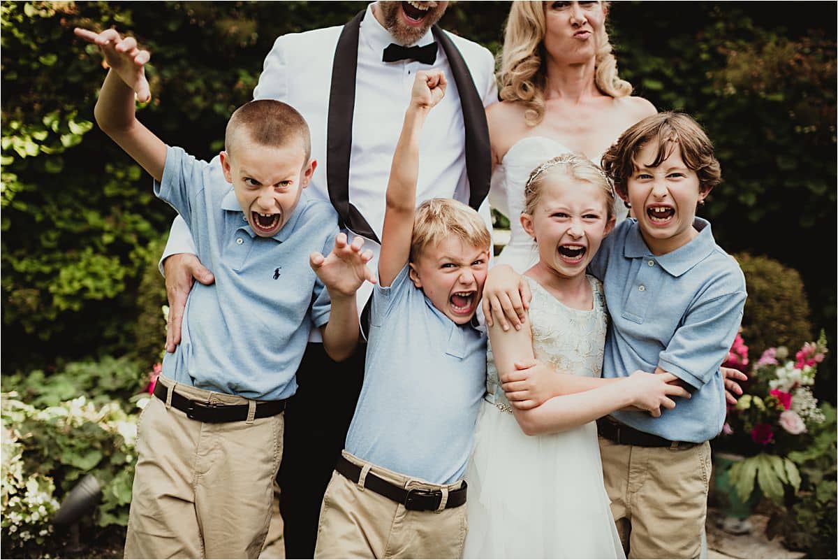 Wedding Kids Silly Faces