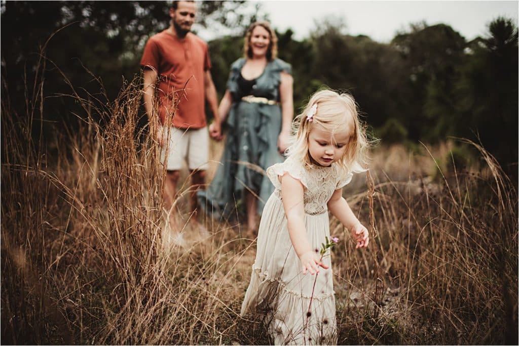 Southern Florida Family Session Family in Field