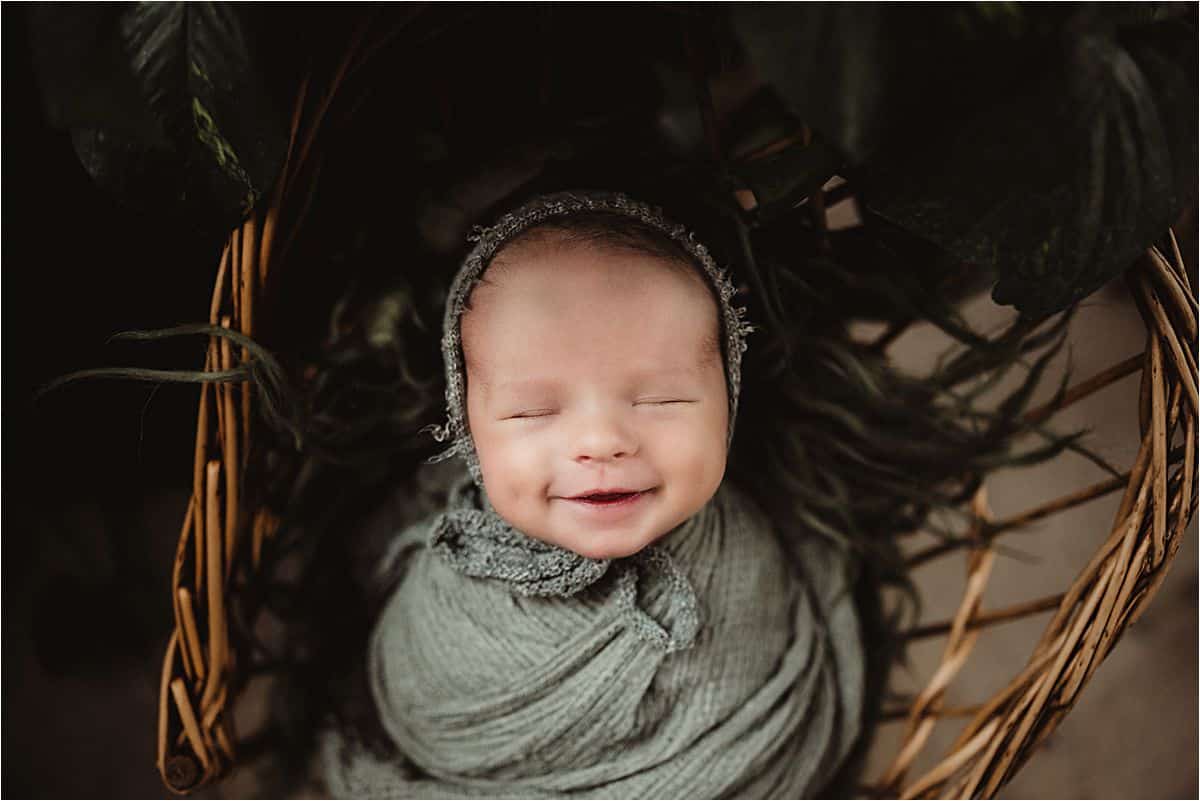Newborn Boy Smiling