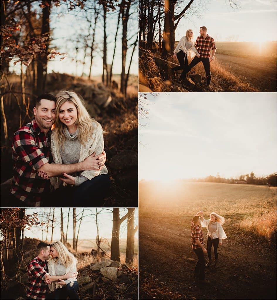Family Farm Engagement Session Collage