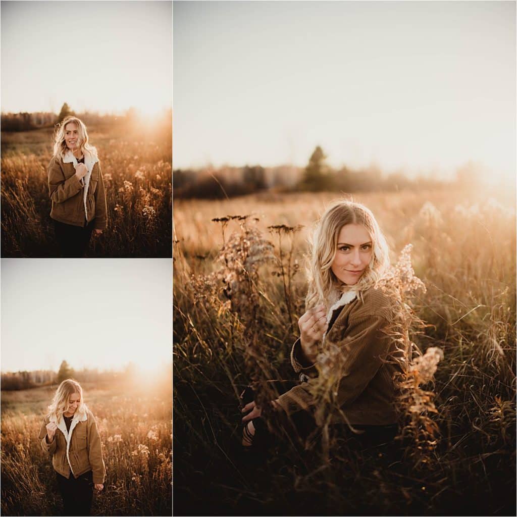 Collage Woman in Field