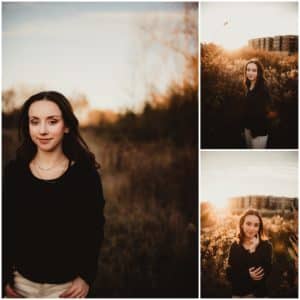 Collage Girl in Black Sweater