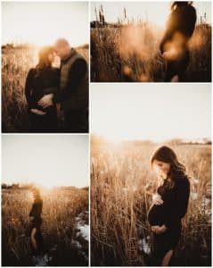 Collage Maternity Mama in Field