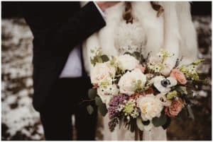 Close Up Bride Bouquet