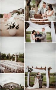 Sage Green and Pink Wedding Ceremony