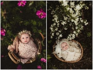 Baby Girl in Flowers